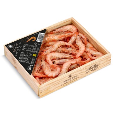 Gamba blanca cocida Mari Marinera de Dia bandeja 300 g-0 Gamba blanca cocida Mari Marinera de Dia bandeja 300 g-0