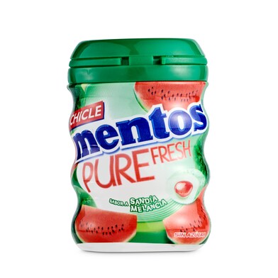 Chicles sabor sandía sin azúcar Mentos caja 60 g-0 Chicles sabor sandía sin azúcar Mentos caja 60 g-0