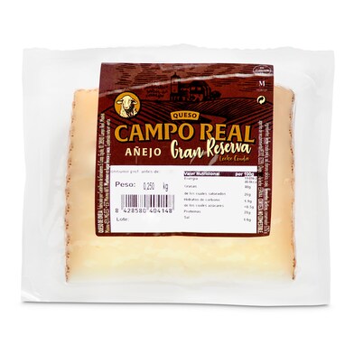 Queso añejo de oveja gran reserva Campo Real 250 g-0 Queso añejo de oveja gran reserva Campo Real 250 g-0