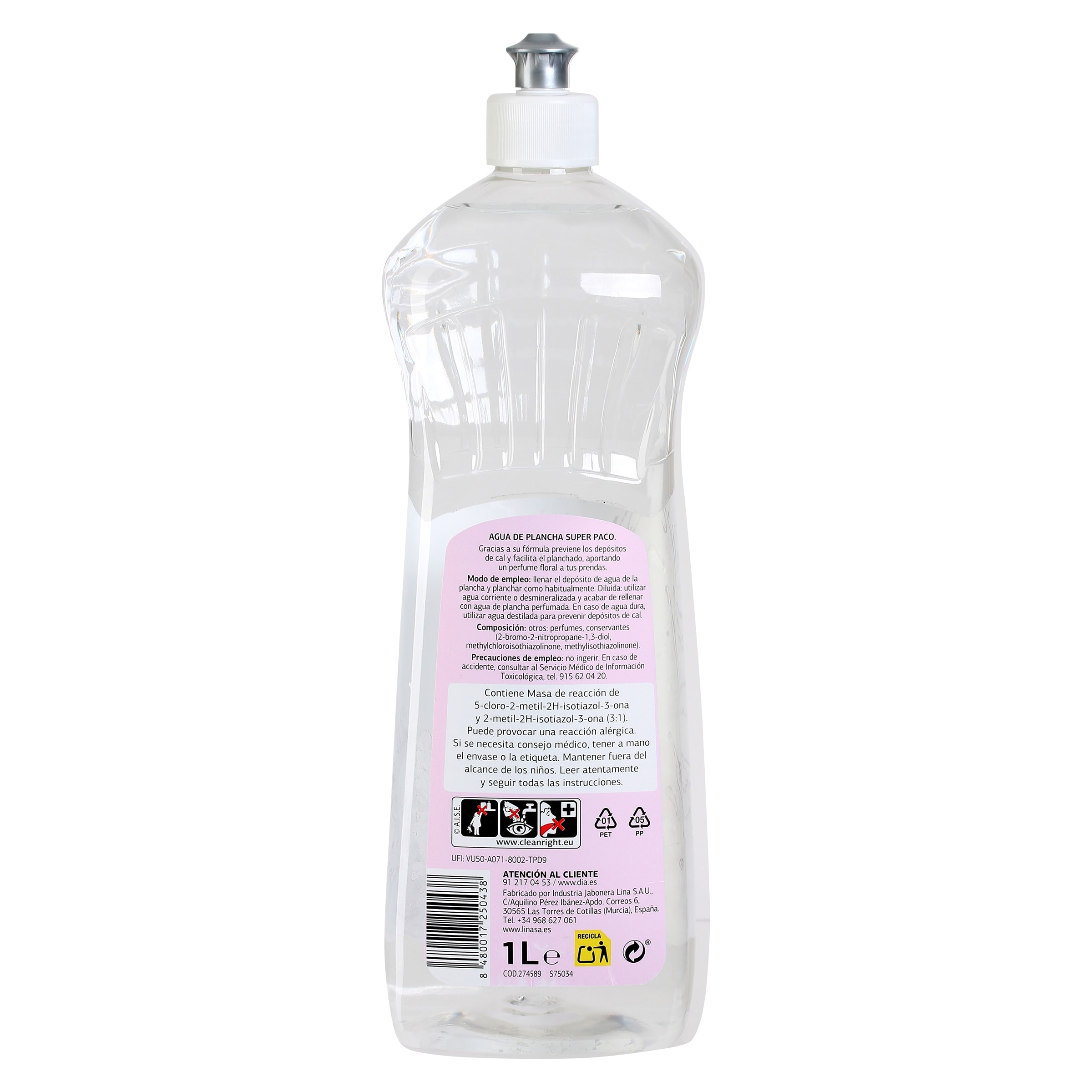 Agua de plancha Dia Super Paco 1 L