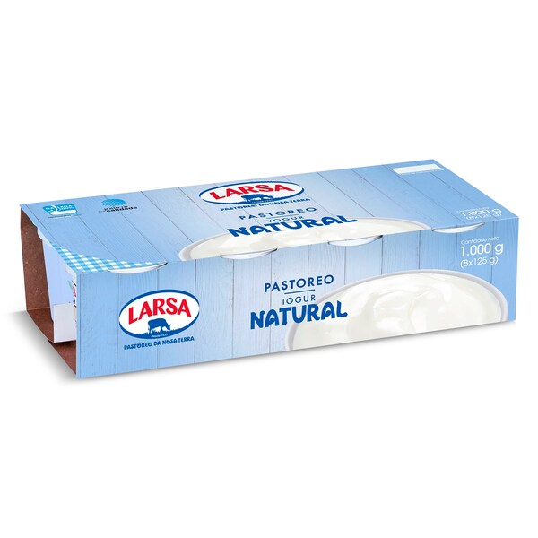 Yogur Natural Larsa Pack 8 X 125 Gr.
