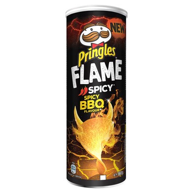 Patatas fritas flame spicy bbq Pringles bote 160 g-0 Patatas fritas flame spicy bbq Pringles bote 160 g-0