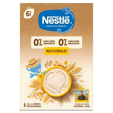 Papilla multicereales sin azúcares añadidos Nestlé caja 270 g-1