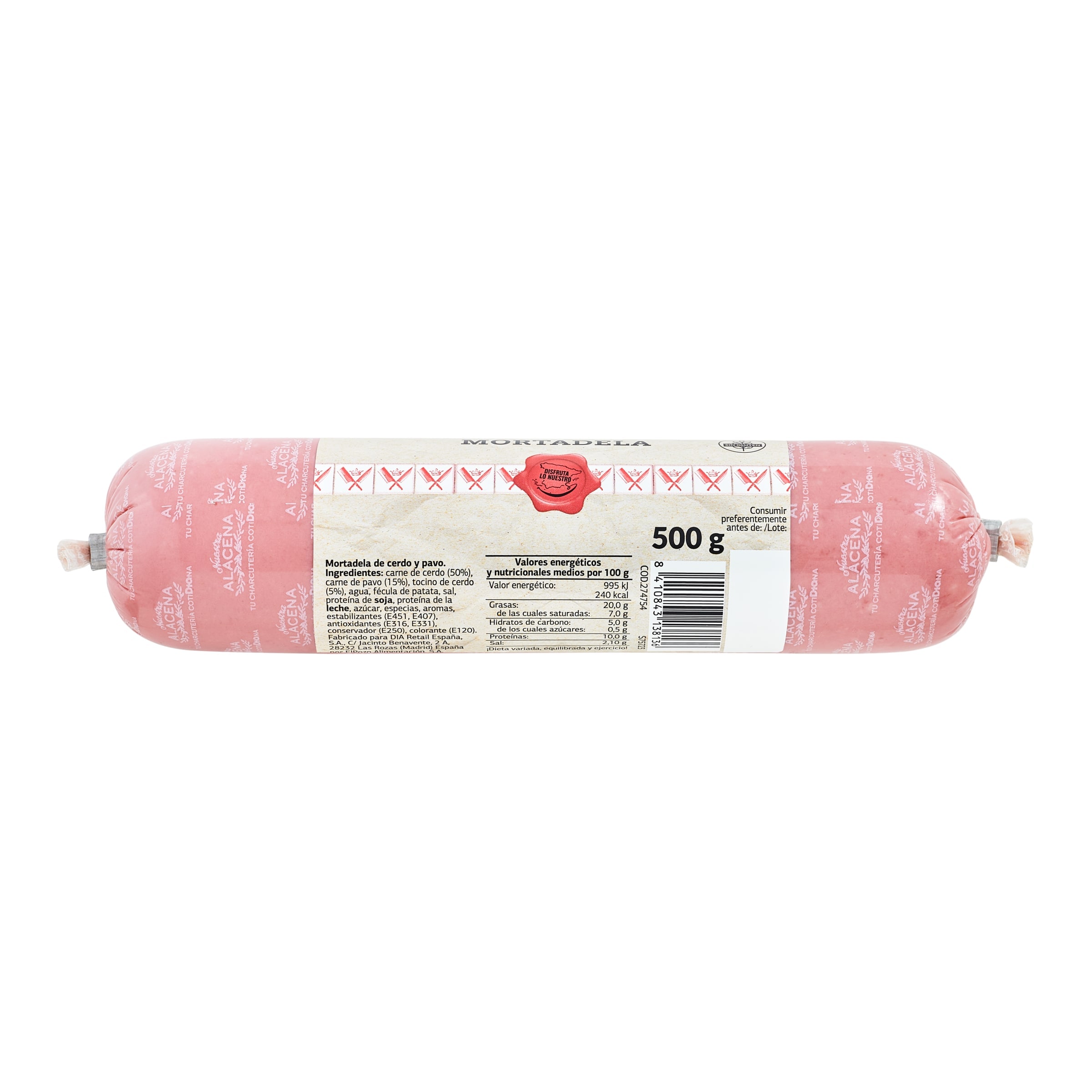 Mortadela Dia Nuestra Alacena 500 g