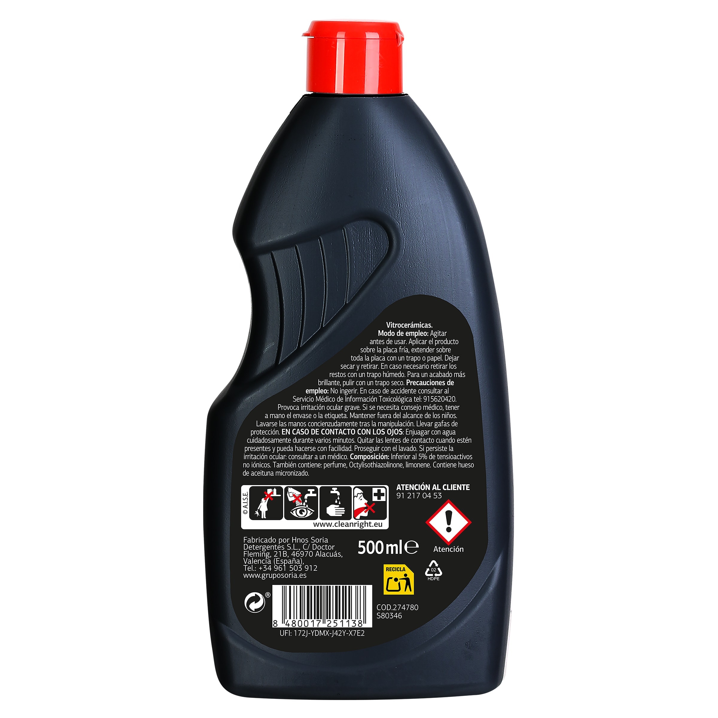Limpiador de vitrocerámica en gel Dia Super Paco 500 ml