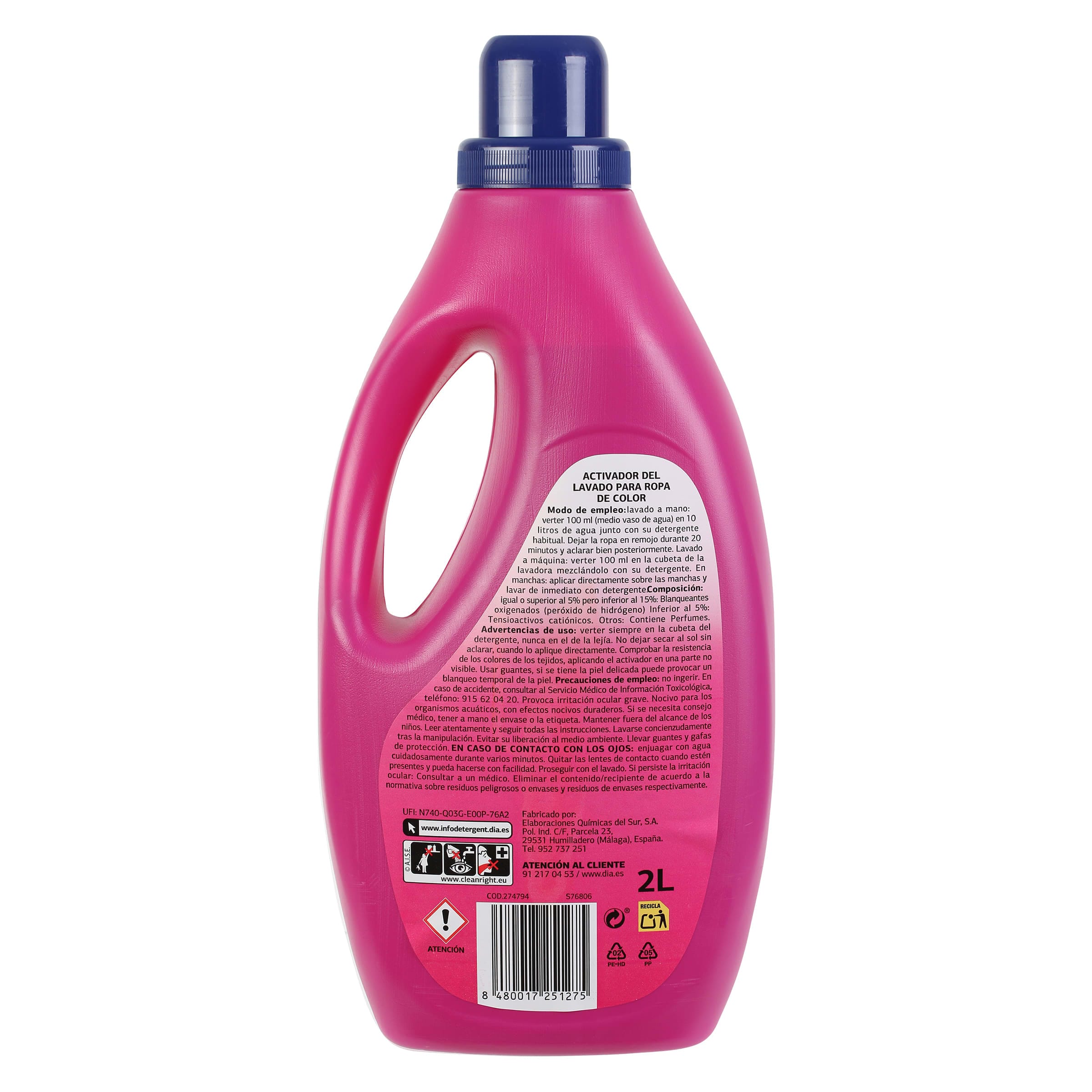 Activador del lavado color Dia Super Paco 2 L