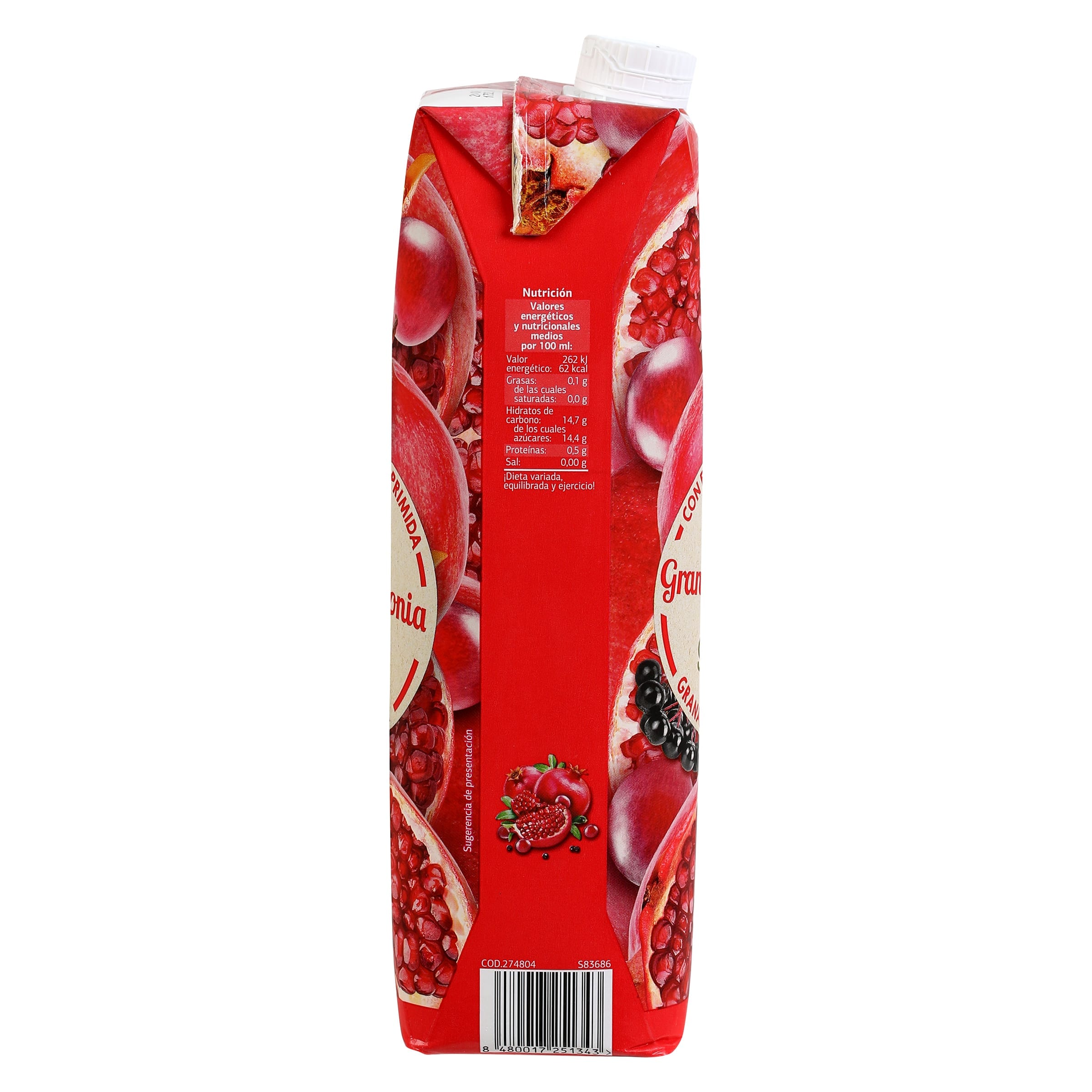 Zumo de uva, granada y aronia Dia Saborfera 1 L
