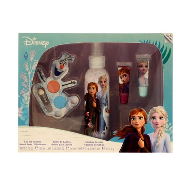 Pack colonia 150 ml + sombras ojos + lip gloss Frozen estuche 150 ml-0