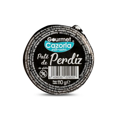 Paté de perdiz Gourmet cazorla frasco 110 g-0