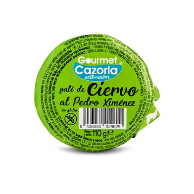 Paté de ciervo al pedro ximénez Gourmet cazorla frasco 110 g-0