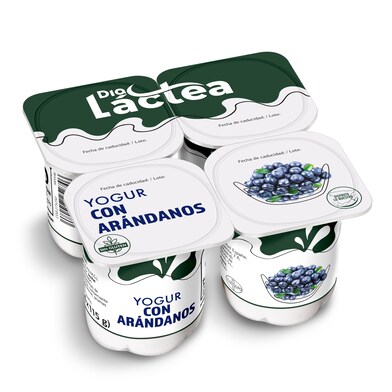 Yogur con arándanos Dia Láctea vaso 4 x 115 g-0 Yogur con arándanos Dia Láctea vaso 4 x 115 g-0