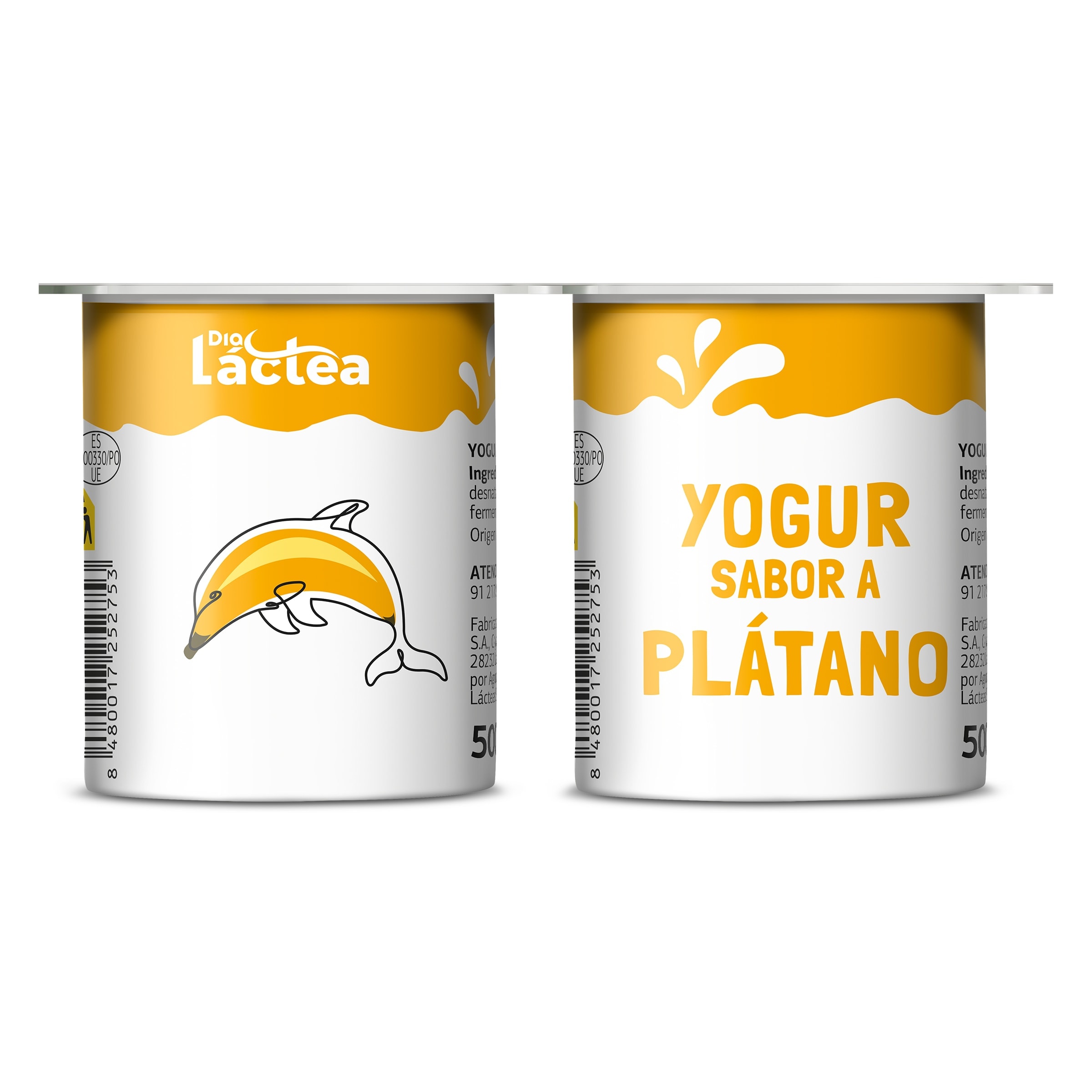 Yogur sabor plátano Dia Láctea 4 x 125 g