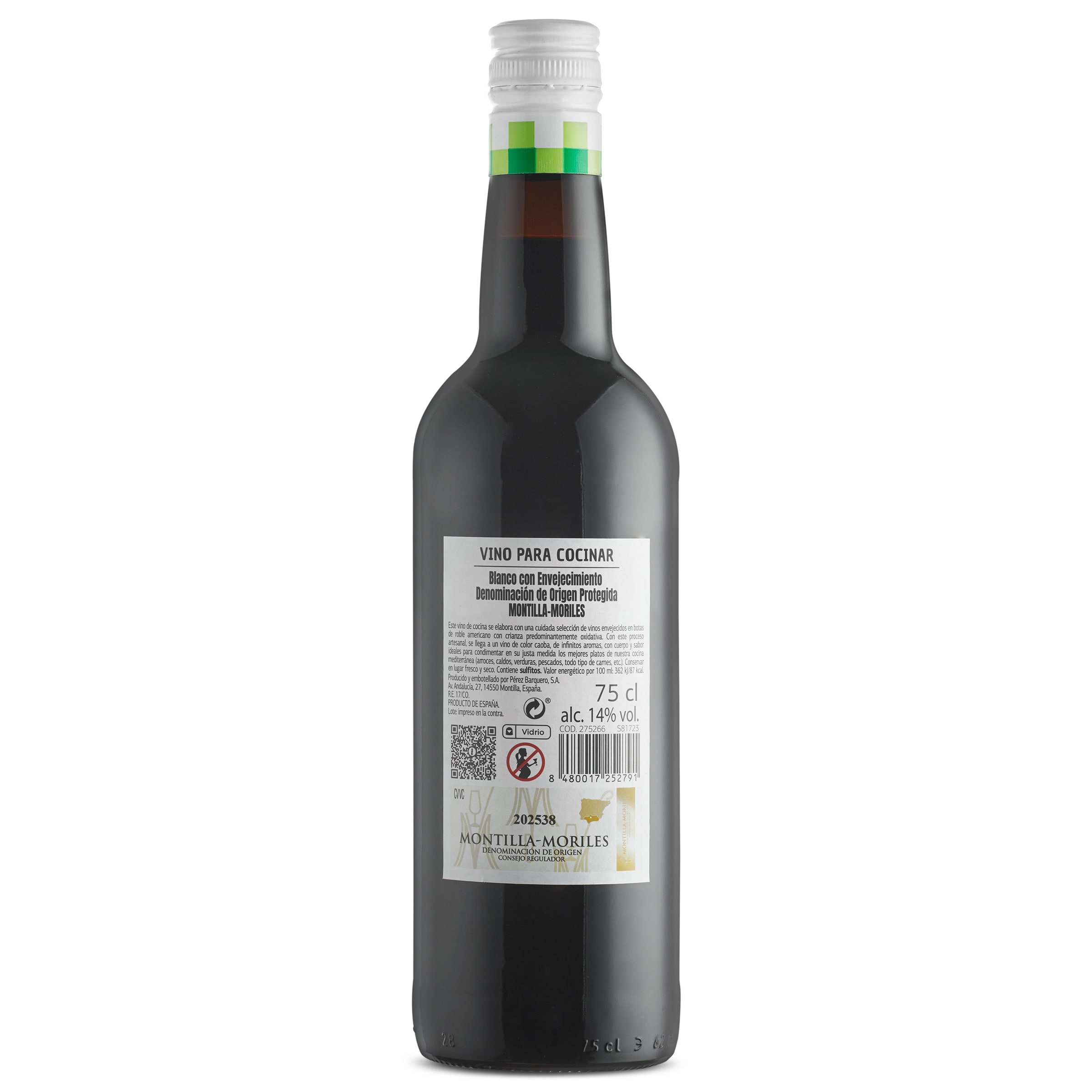 Vino blanco para cocinar Castillo de Velasco 75 cl