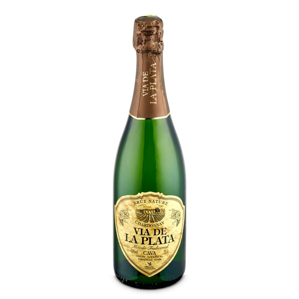 Cava Brut Nature Chardonnay Via de la Plata Botella 75 Cl.