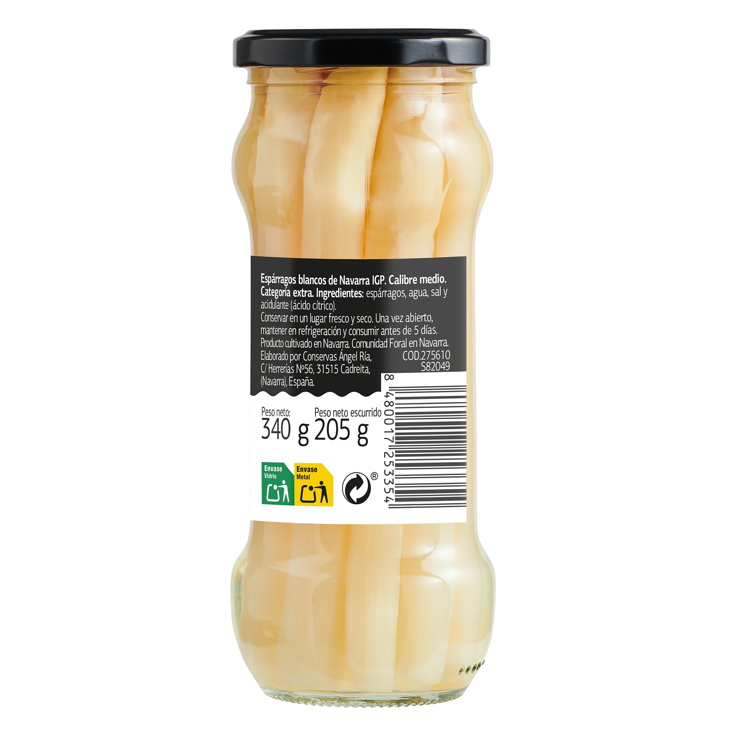 Espárragos blancos IGP de Navarra Delicias de Dia 205 g