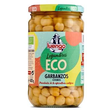 Garbanzo cocido ecológico Luengo frasco 400 g-0