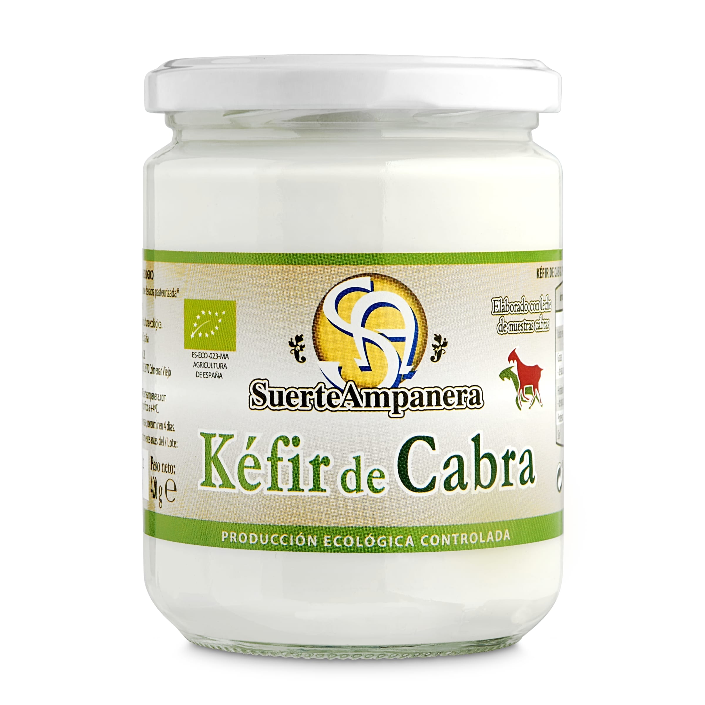 Kéfir de cabra ecológico Suerte Ampanera 420 g