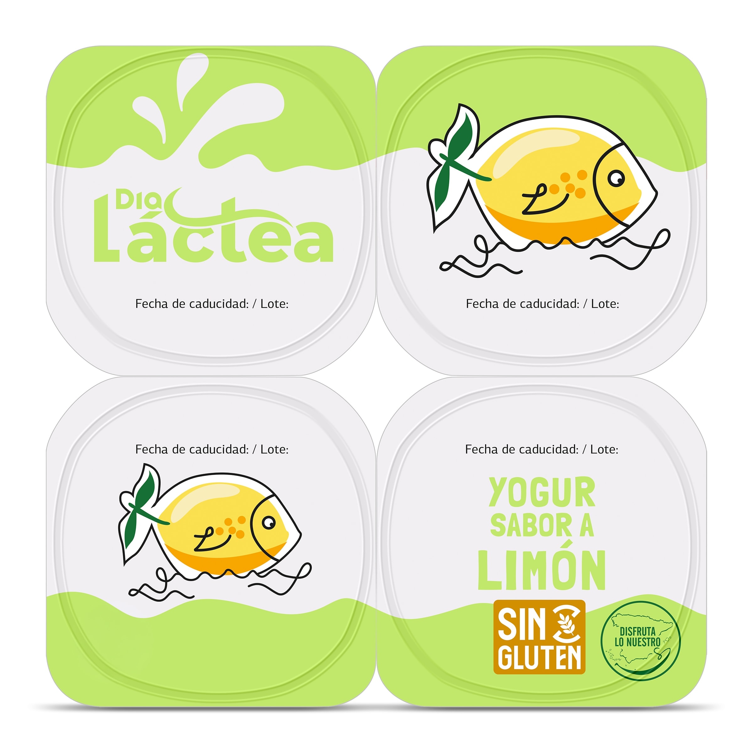 Yogur sabor limón Dia Láctea 4 x 125 g