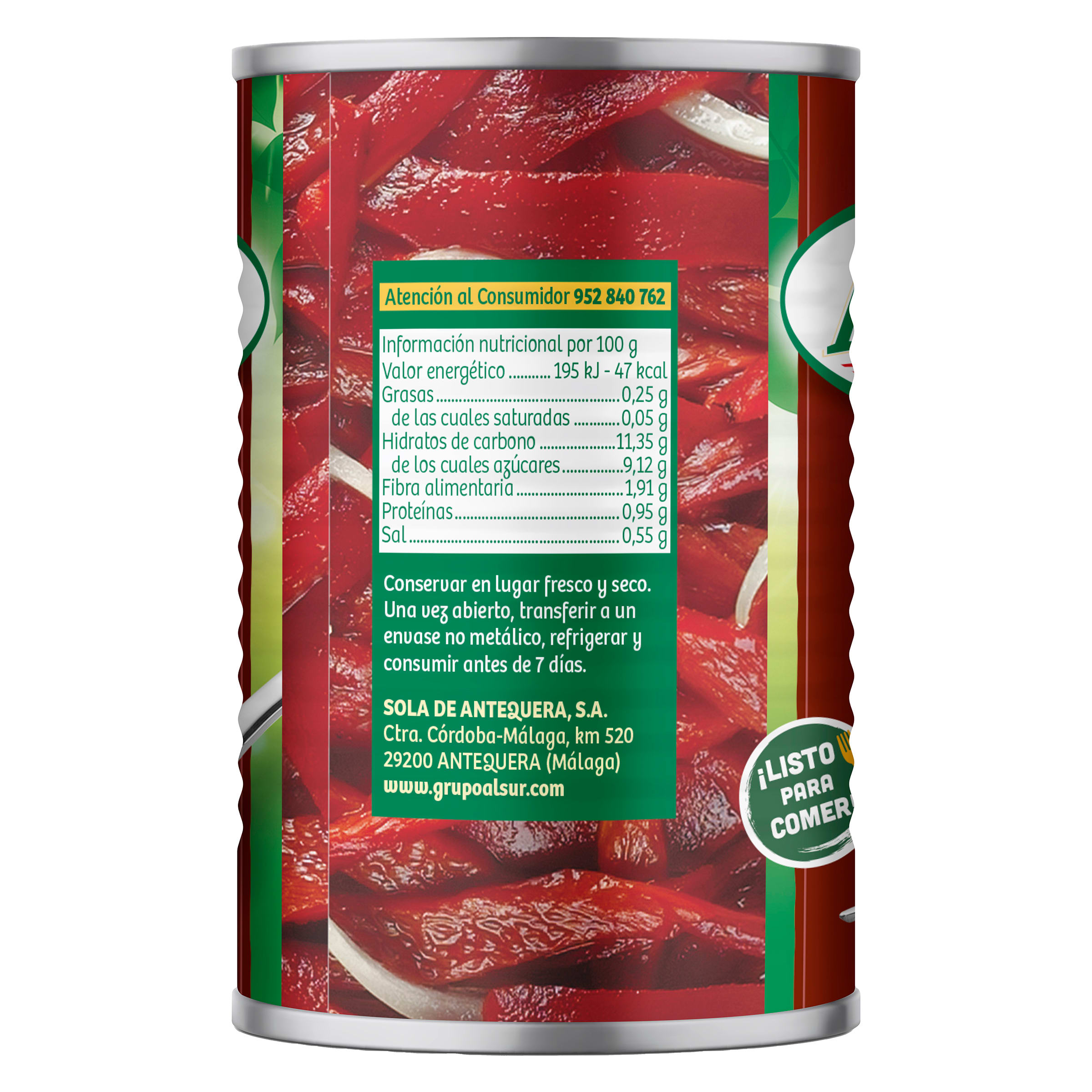 Ensalada de pimientos Alsur 355 g