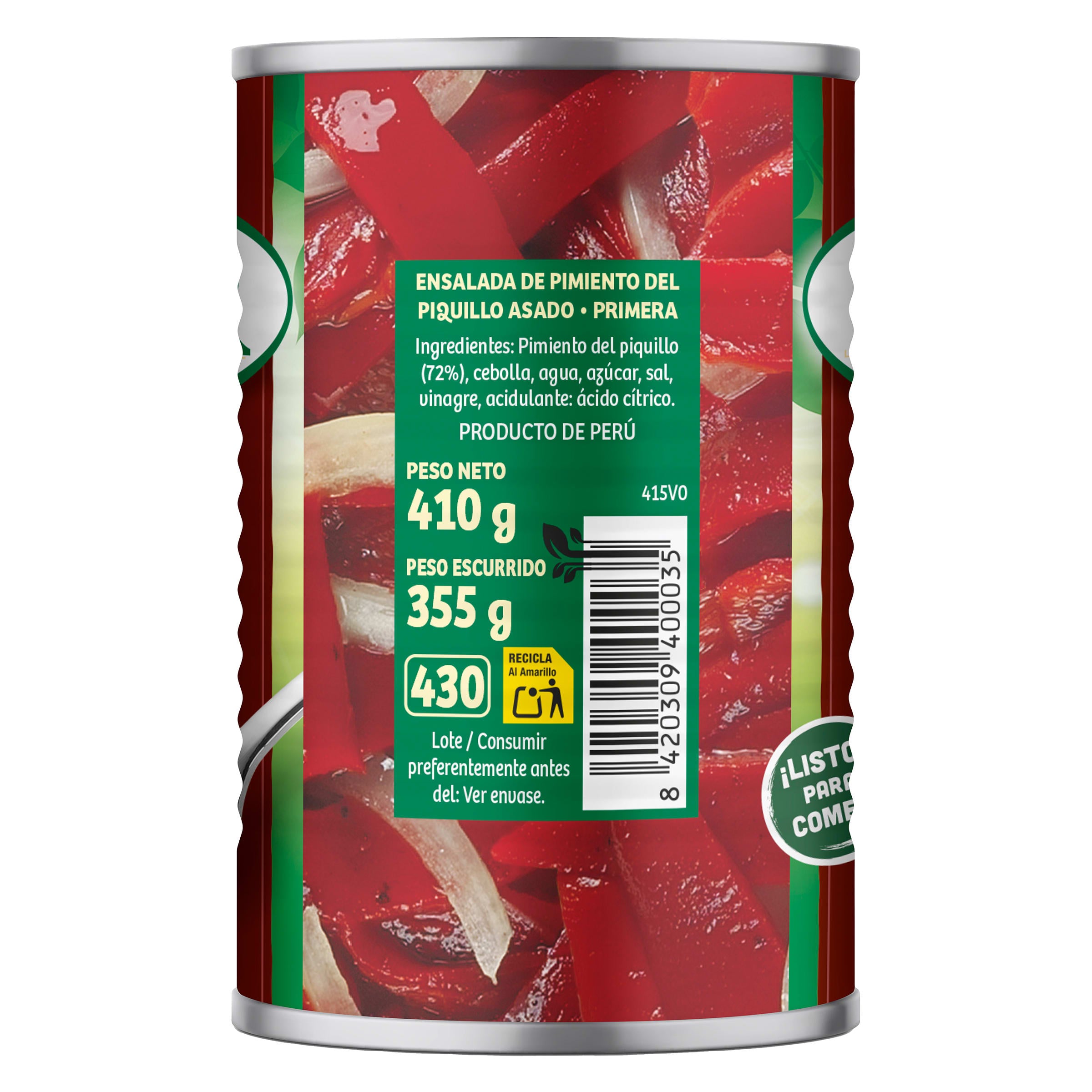 Ensalada de pimientos Alsur 355 g