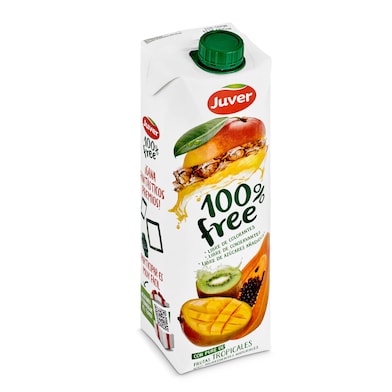 Zumo de frutas tropicales 100% free Juver brik 1 l-0