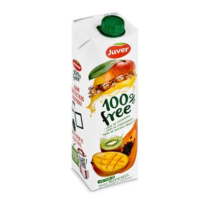 Zumo de frutas tropicales 100% free Juver brik 1 l-0