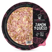 Pizza jamón y queso familiar Al Punto bandeja 600 g