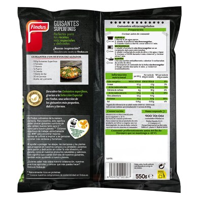 Guisantes superfinos Findus bolsa 550 g-1 Guisantes superfinos Findus bolsa 550 g-1