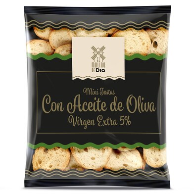 Mini tostas con aceite de oliva virgen extra El molino de Dia bolsa 90 g-0