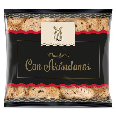 Mini tostas con arándanos El molino de Dia bolsa 90 g-0 Mini tostas con arándanos El molino de Dia bolsa 90 g-0