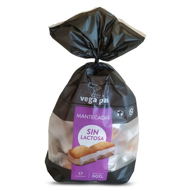 Mantecada sin lactosa Vega pas bolsa 600 g-0 Mantecada sin lactosa Vega pas bolsa 600 g-0