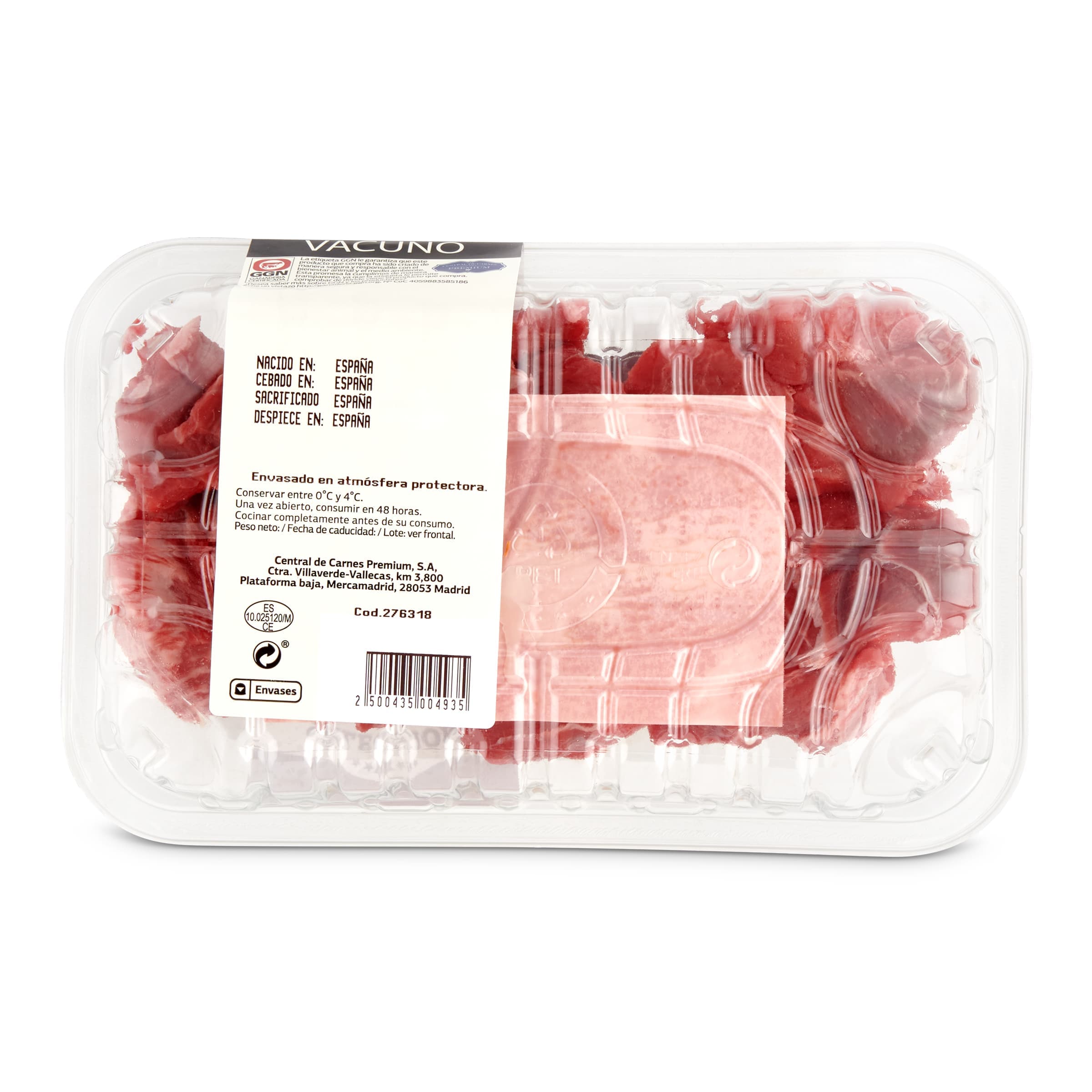 Carne de vacuno en tacos Selección de Dia 500 g aprox.