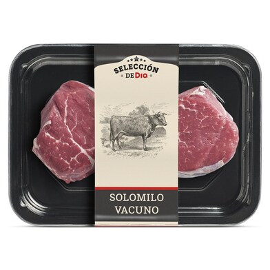 Solomillo añojo de vacuno Selección de Dia bandeja 300 g aprox.-0 Solomillo añojo de vacuno Selección de Dia bandeja 300 g aprox.-0
