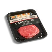 Carpaccio de vacuno marinado con queso Selección de Dia bandeja 110 g