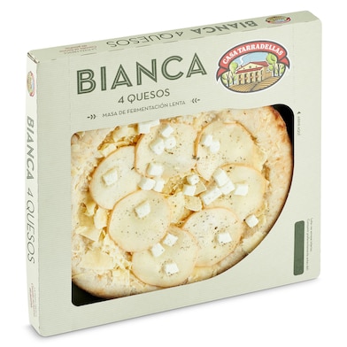 Pizza artesana bianca 4 quesos Casa Tarradellas 400 g-0
