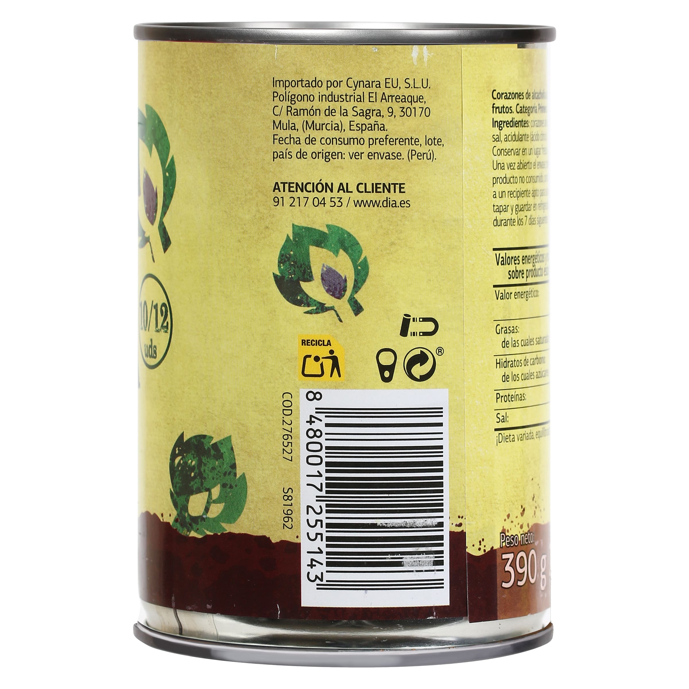 Corazones de alcachofa Dia Vegecampo 240 g