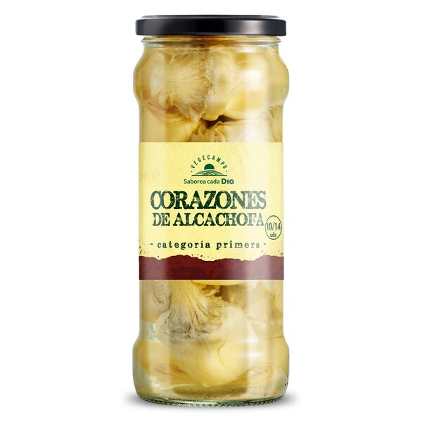 Corazones de Alcachofa Dia Vegecampo Frasco 330 Gr.