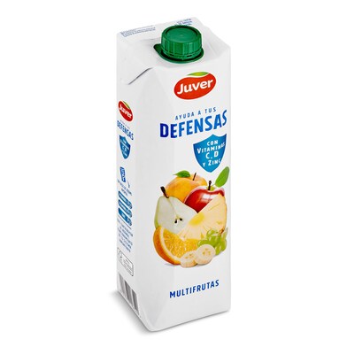 Bebida de zumo multifrutas ayuda a tus defensas Juver brik 1 l-0 Bebida de zumo multifrutas ayuda a tus defensas Juver brik 1 l-0