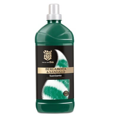 Suavizante premium bergamota y sándalo Super Paco de Dia botella 60 lavados-0 Suavizante premium bergamota y sándalo Super Paco de Dia botella 60 lavados-0