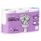 Papel higiénico compacto doble rollo La Llama Dia bolsa 6 unidades