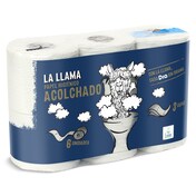 Papel higiénico acolchado 3 capas La Llama Dia bolsa 6 unidades