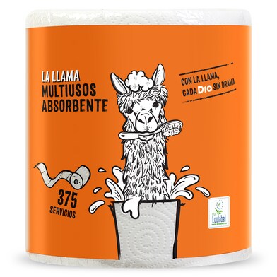 Papel multiusos absorción 375 servicios LA LLAMA BOLSA 1 UD-1 Papel multiusos absorción 375 servicios LA LLAMA BOLSA 1 UD-1