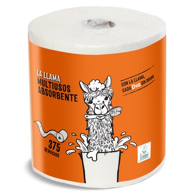 Papel multiusos absorción 375 servicios La Llama Dia bolsa 1 unidad-0 Papel multiusos absorción 375 servicios La Llama Dia bolsa 1 unidad-0