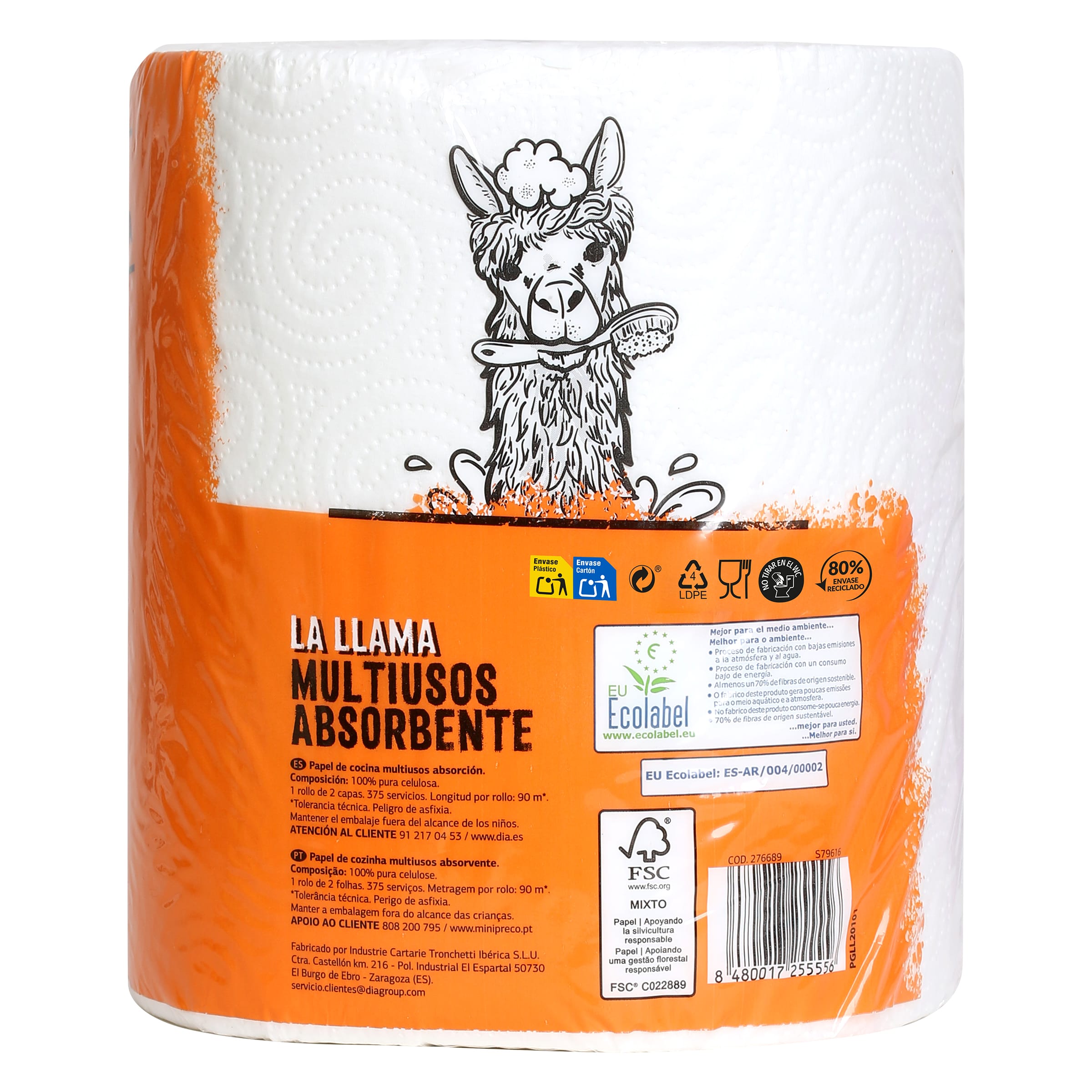 Papel multiusos absorbente Dia La Llama 1 unidad