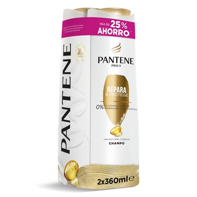Champú repara y protege pack Pantene bote 2 x 360 ml-0 Champú repara y protege pack Pantene bote 2 x 360 ml-0