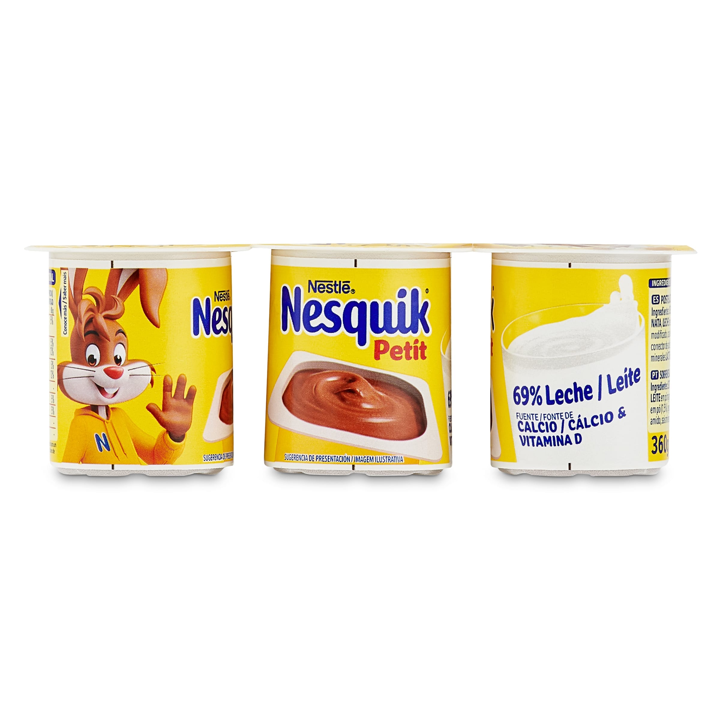 Petit de chocolate Nesquik 6 x 60 g