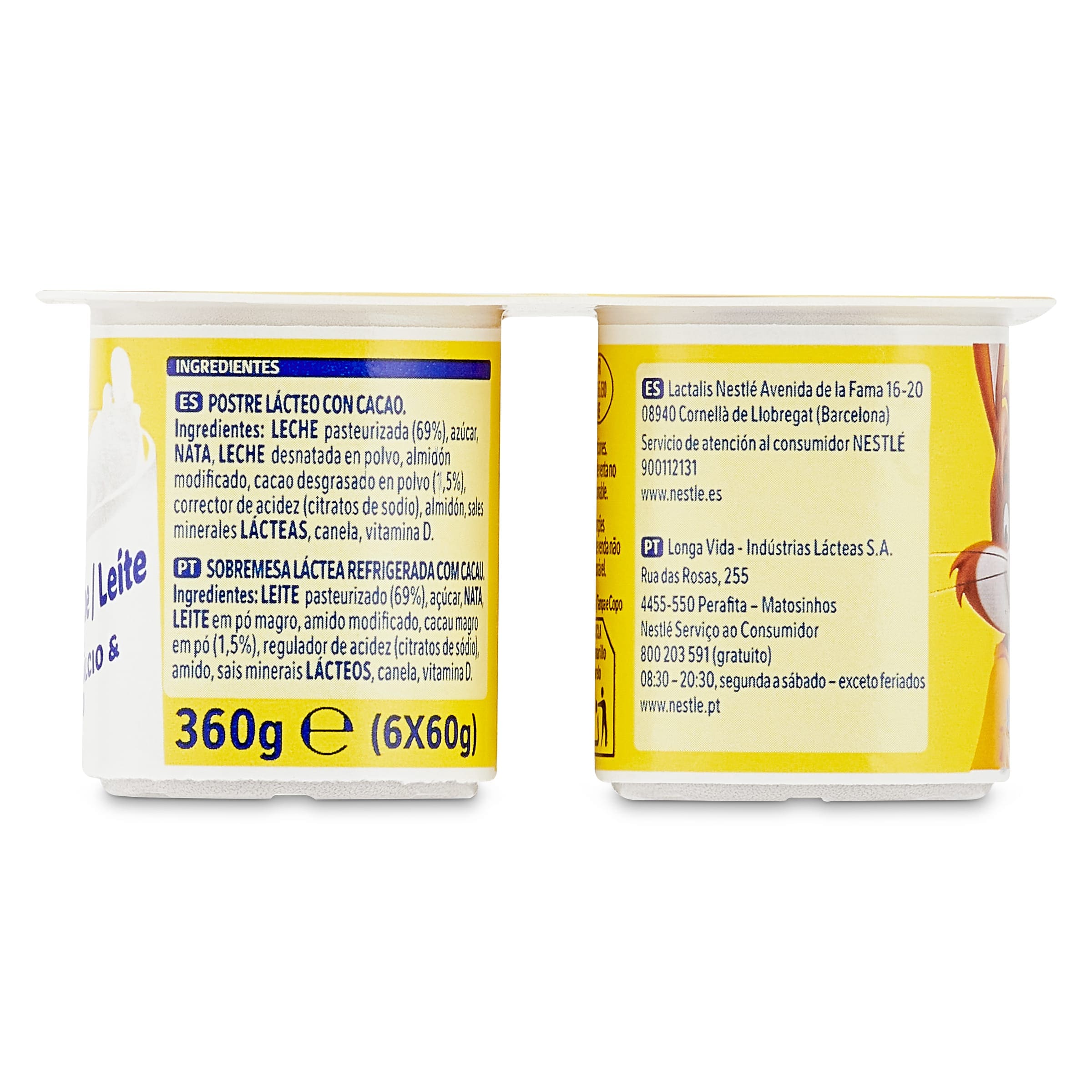 Petit de chocolate Nesquik 6 x 60 g