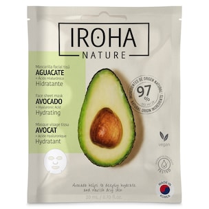 Mascarilla facial hidratante con aguacate Iroha nature 1 unidad