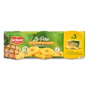 Piña en su jugo en rodajas Del monte lata 3 x 140 g