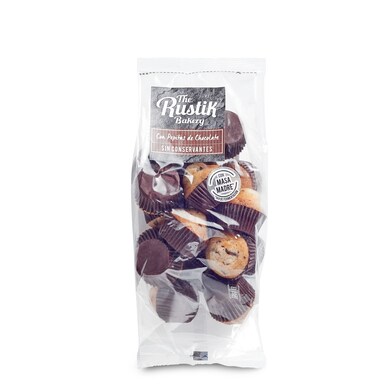 Mini magdalenas con pepitas de chocolate The rustik bakery bolsa 190 g-0